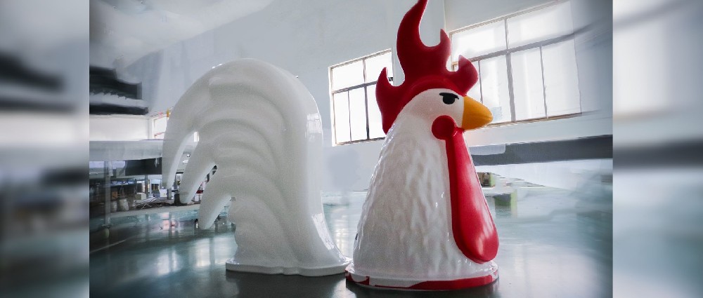 博邦项目案例—大型异型公鸡造型制作